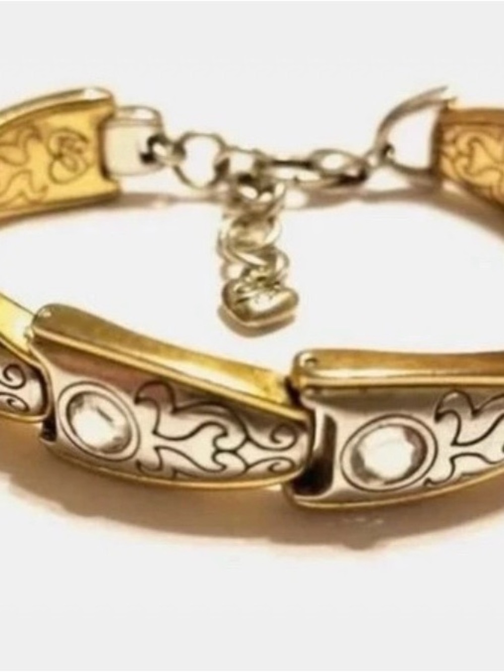Vintage Brighton Two Tone Swarovski
Crystal Fantastic Link Bracelet